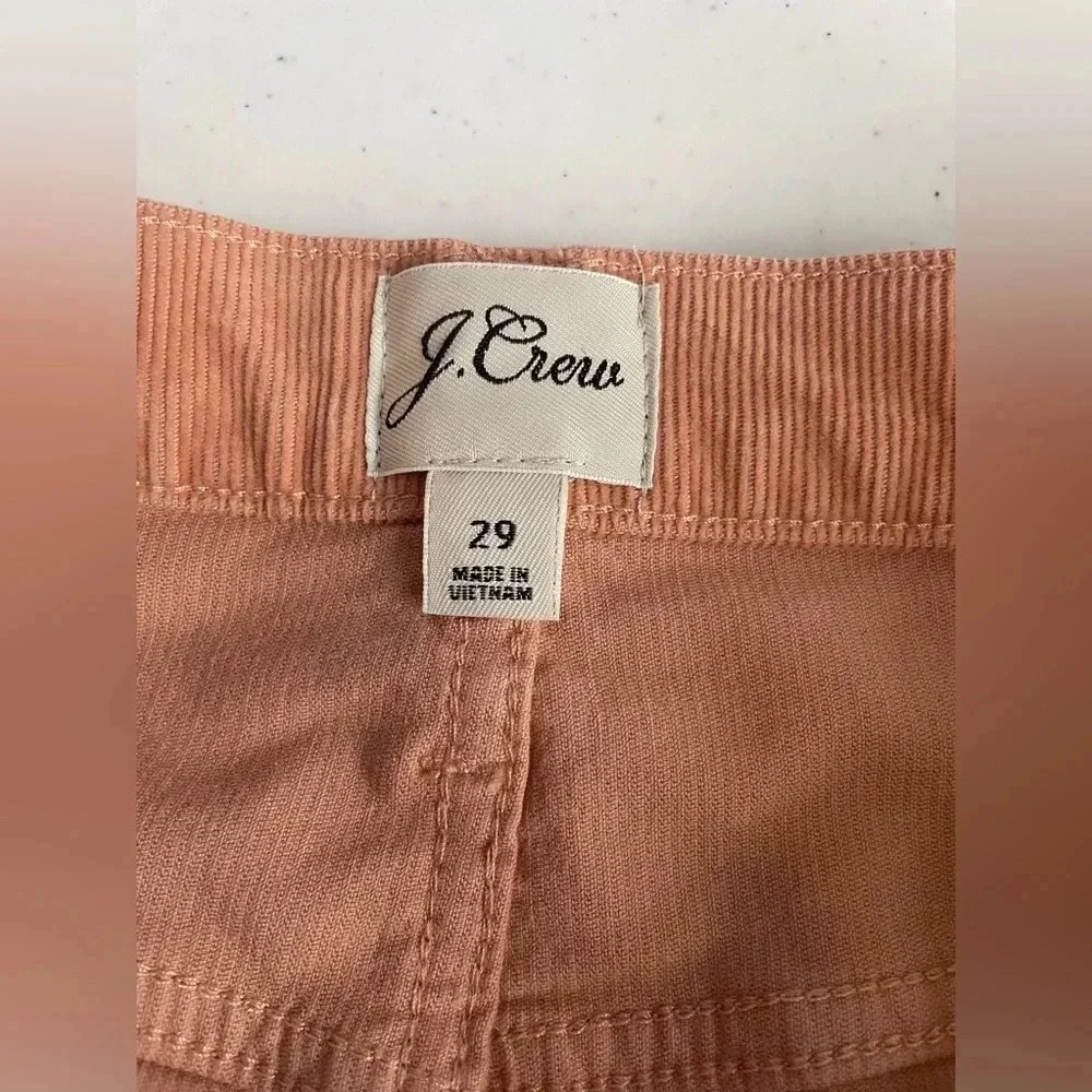 J. Crew Pants Womens Pink Corduroy Vintage Straight Slim Casual Cord Classic 035